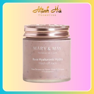 Mặt nạ đất sét Mary & May Wash Off Mask Pack 125g thuần chay giúp cải thiện bề mặt da, tăng độ đàn hồi cho da