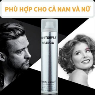 Gôm xịt giữ nếp tóc Butterfly Shadow 320ml cố định nếp tóc hương thơm quyến rũ