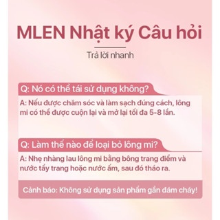 Mi giả Mlen Diary Wispy & Doll Eyelashes 10g siêu tự nhiên thích hợp cho người mới bắt đầu