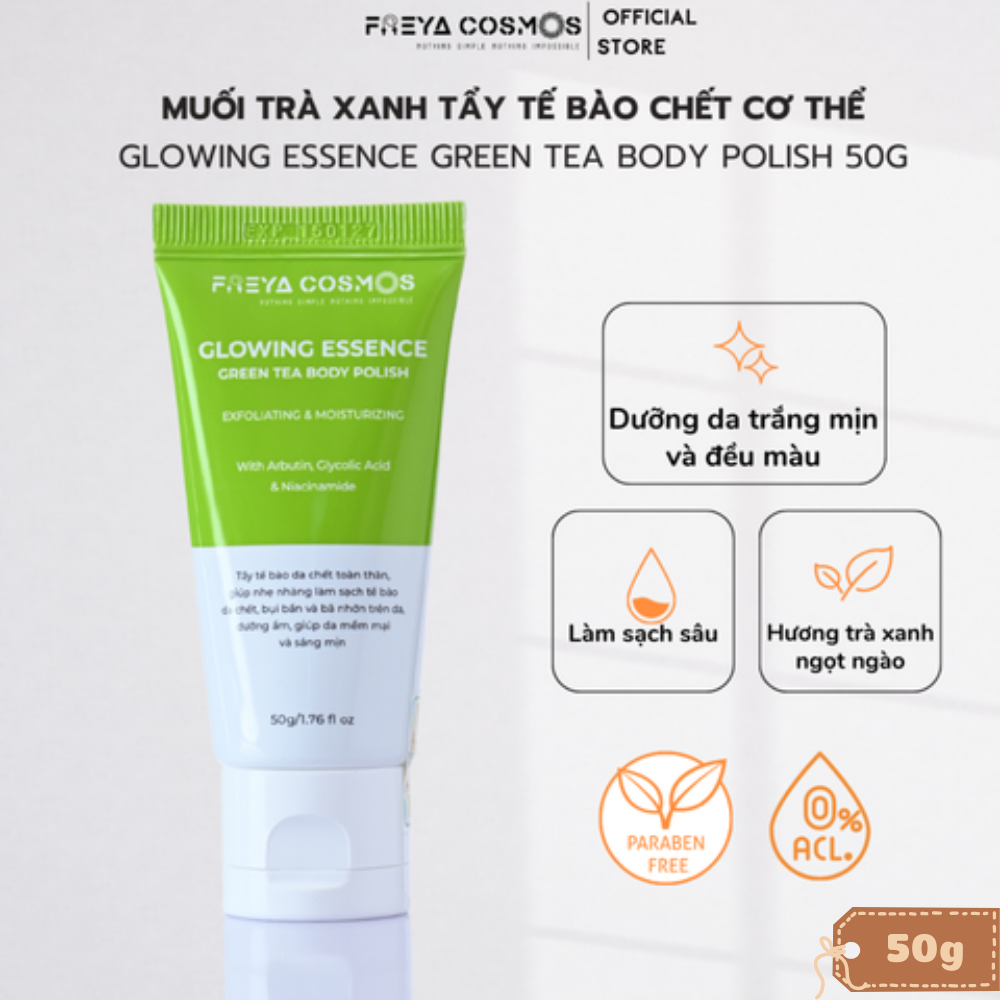 Muối tẩy tế bào chết Freya Cosmos Body Scrub 50g loại bỏ tế bào chết dưỡng ẩm cho da