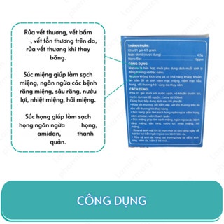 Muối biển súc miệng Nano Bạc Napure 30 gói làm sạch hiệu quả
