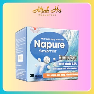 Muối biển súc miệng Nano Bạc Napure 30 gói làm sạch hiệu quả