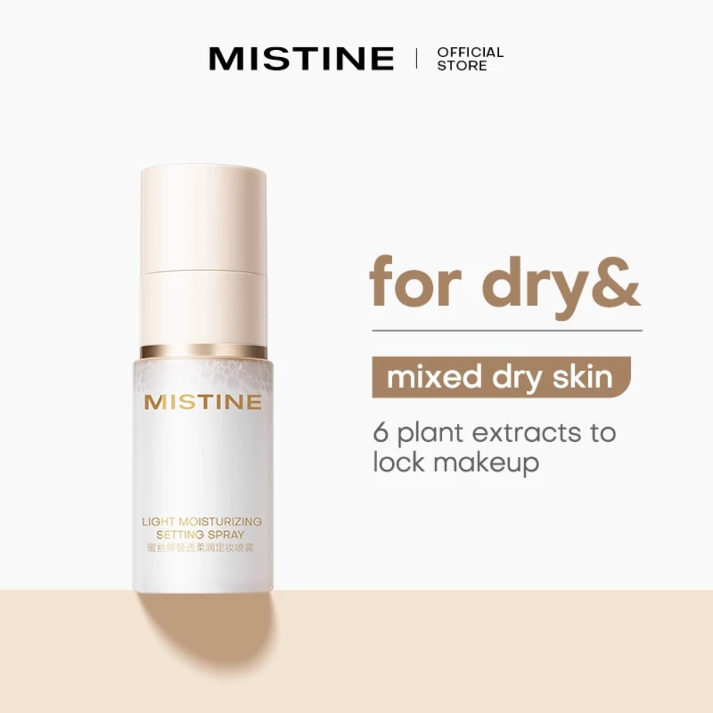 Xịt khóa nền Mistine Light Settting Spray 100ml mịn lì hiệu quả