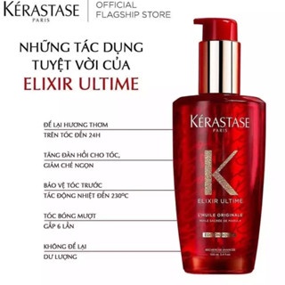 Dầu dưỡng tóc Kérastase Elixir Ultime/Blond Absolu Huile Cicaextreme 100ml làm dày và cải thiện độ bóng mượt cho tóc