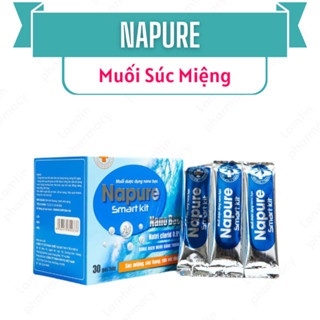 Muối biển súc miệng Nano Bạc Napure 30 gói làm sạch hiệu quả