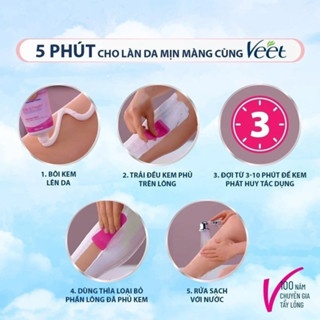 Tẩy lông Veet Pure Hair Removal Cream 50g nhanh chóng dưỡng ẩm da dài lâu