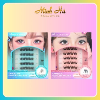 Mi giả tự dính không dùng keo Mlen Diary Glueless Falsies mỏng nhẹ phù hợp không biết gắn mi