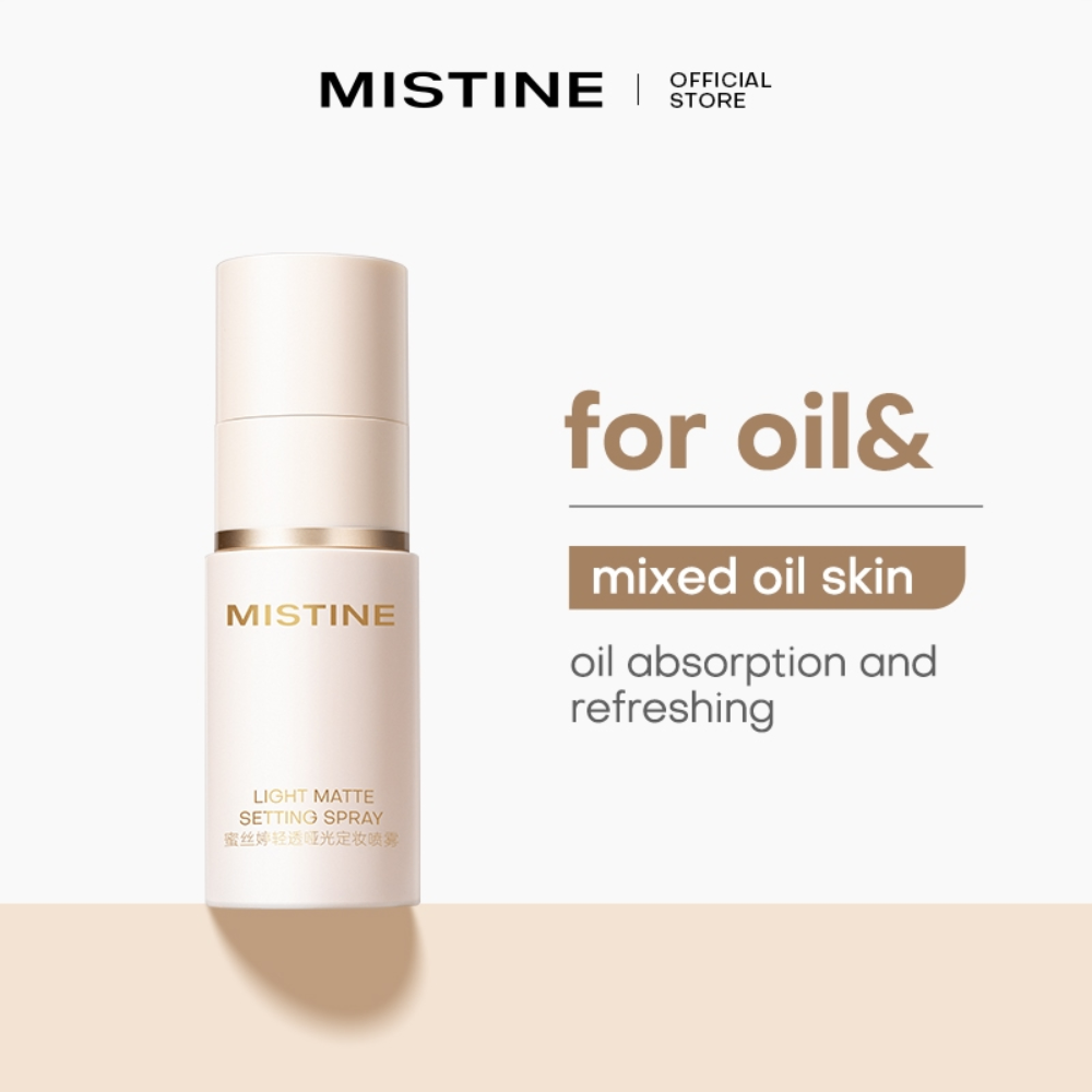Xịt khóa nền Mistine Light Settting Spray 100ml mịn lì hiệu quả