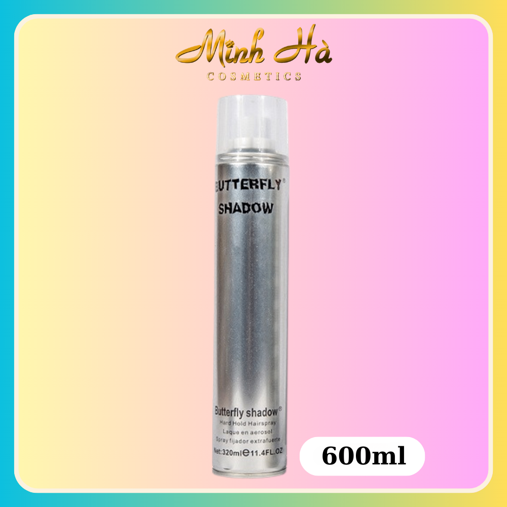 Gôm xịt giữ nếp tóc Butterfly Shadow 320ml cố định nếp tóc hương thơm quyến rũ