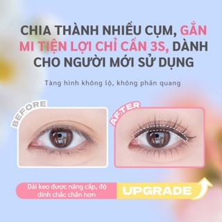 Mi giả tự dính không dùng keo Mlen Diary Glueless Falsies mỏng nhẹ phù hợp không biết gắn mi