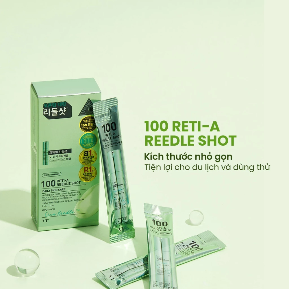 Tinh chất VT Cosmetics Reedle Shot Stick Pouch 2ml x 10ea phục hồi và tái tạo da
