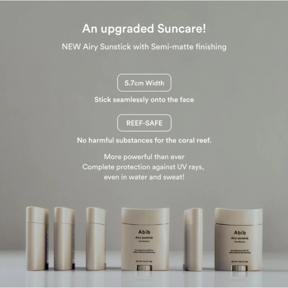Thanh lăn chống nắng Abib Airy Sunstick Smoothing Bar SPF50+ PA++++ 23g