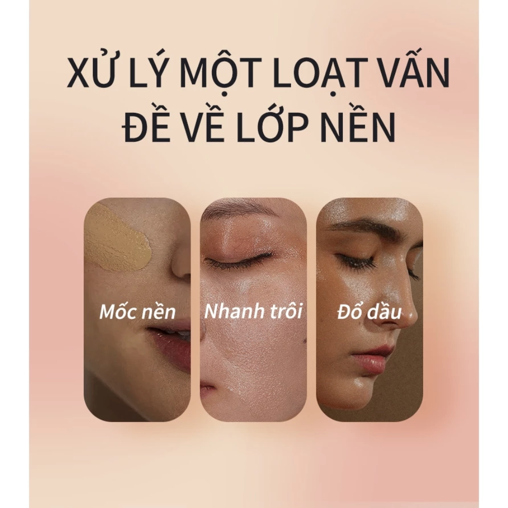 Phấn phủ nén Hexze Lacquer Seal Tulle Set Up Powder 15g mỏng nhẹ kiềm dầu giữ lớp nền lâu trôi