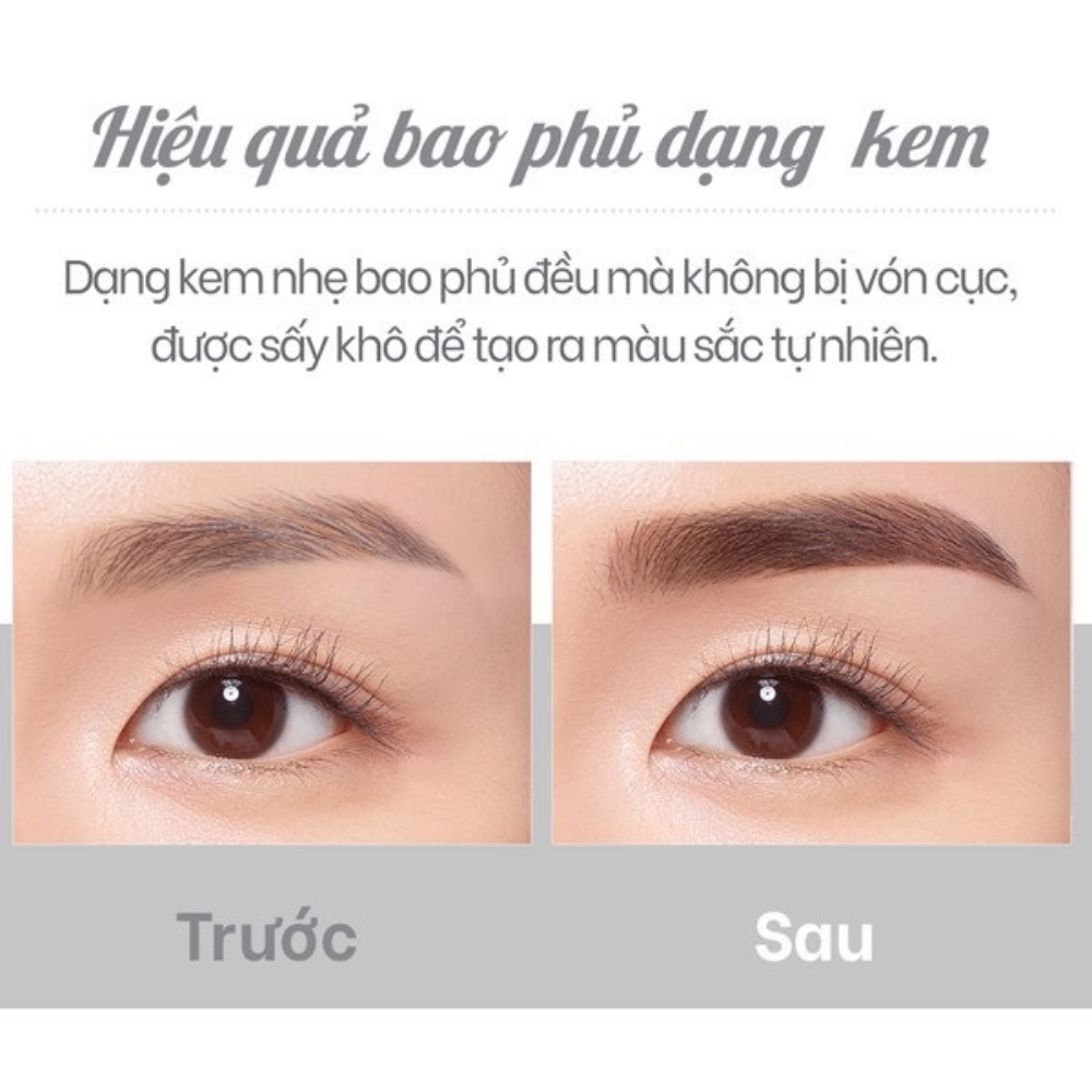 Mascara mày Klavuu Urban Pearlsation Easy Touch Browcara 3g định hình lông mày tự nhiên