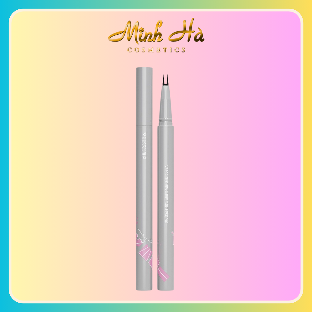 Bút kẻ mắt Veecci hai ngòi phẩy sợi mi 0.5g cho đôi mắt sắc sảo đầy thu hút