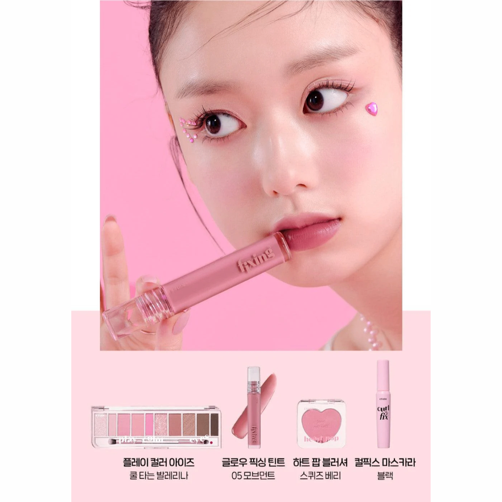 Son tint bóng Etude Glow Fixing Tint 3.8g giữ ẩm lên màu chuẩn
