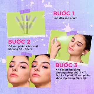 Xịt khóa nền Dazzle Me Get A Grip 60ml cấp ẩm cố định lớp trang điểm lâu trôi