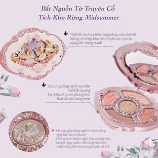 Phấn mắt 5 ô Flower Knows Midsummer Fairytales Collection 6.5g lên màu chuẩn lâu trôi