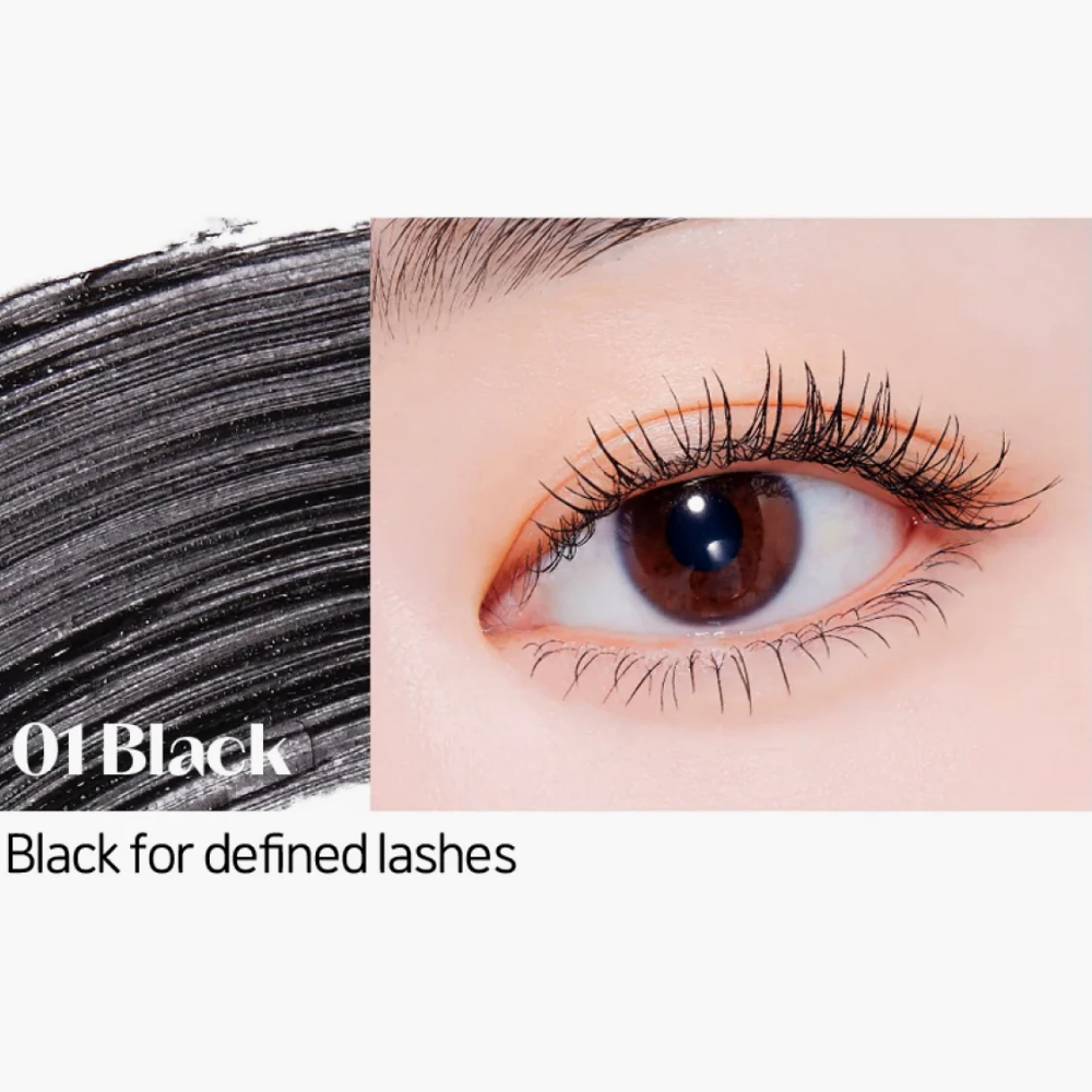 Mascara Etude House Curl Fix #01 Black 8g chống nước, nhẹ nhàng và tự nhiên