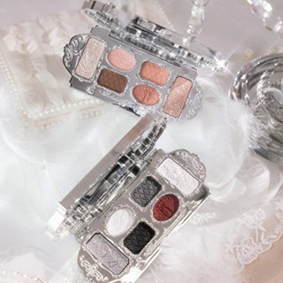 Bảng phấn mắt 6 ô Flower Knows Swan Ballet 6.5g hiệu ứng mịn lì lâu trôi