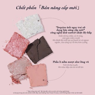 Bảng phấn mắt 6 ô Flower Knows Swan Ballet 6.5g hiệu ứng mịn lì lâu trôi
