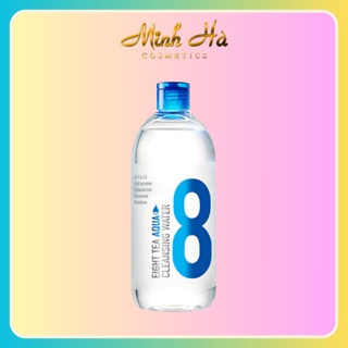 Nước tẩy trang BOM Eight Tea Aqua Cleansing Water dành cho da khô 500ml loại bỏ lớp trang điểm dưỡng ẩm dồi dào