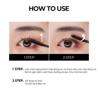 Mascara Bom Wonderproof 8g #01 Super Black lâu trôi giúp mi dài và cong tự nhiên cỡ C