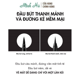 Bút dạ kẻ mắt Bom Wonderproof Pen 0.2g đầu cọ siêu mảnh, lâu trôi