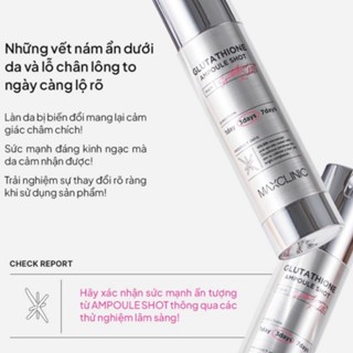 Tinh chất Maxclinic Glutathione Ampoule Shot 50ml dưỡng trắng và cải thiện nếp nhăn