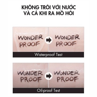 Bút dạ kẻ mắt Bom Wonderproof Pen 0.2g đầu cọ siêu mảnh, lâu trôi