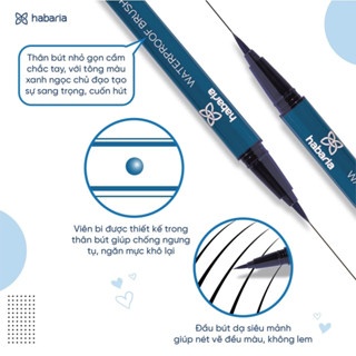 Bút kẻ mắt nước Habaria Waterproof Brush Liner 1g dễ dàng hoàn thành những đường viền dày mỏng khác nhau