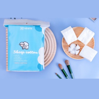 Bông tẩy trang cừu Habaria Sheep Cotton 234 miếng làm sạch tuyệt vời và chăm sóc da hiệu quả