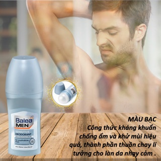 Lăn khử mùi Balea Men Extra Dry 48h, Fresh 48h, Sensitive Deodorant 24h 50ml dành cho nam khử mùi cơ thể