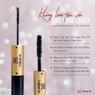 Chuốt mi Mascara hai đầu Habaria Pro Long Curly 5g siêu tiện lợi làm dày mi