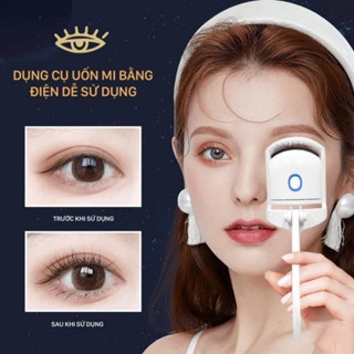 Kẹp mi điện Electric Eyelash Curler màu hồng 5g nhỏ gọn dễ dàng sử dụng