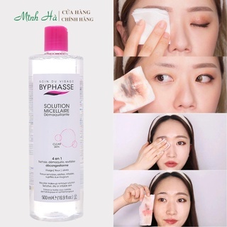 Nước tẩy trang Byphasse Solution Micellaire 500ml làm sạch dịu nhẹ cho da