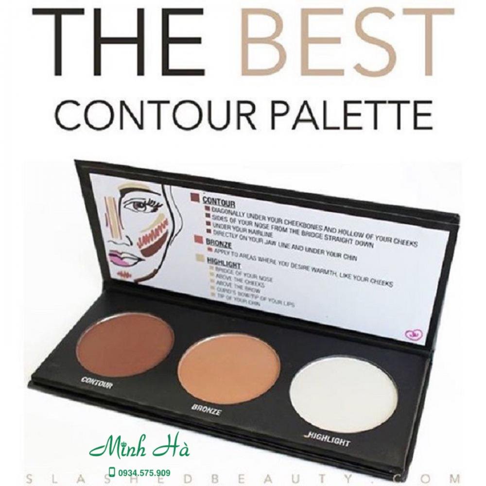 Phấn tạo khối và highlight 3 ô City Color Contour Effects Palette 4.5g chất phấn mịn lì tự nhiên