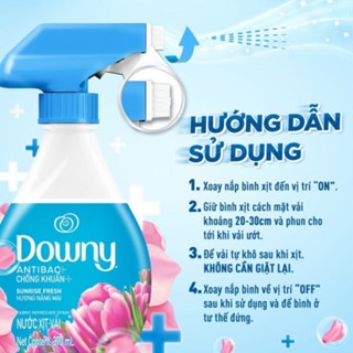 Xịt khô quần áo Downy 370ml tiện lợi an toàn cho vải