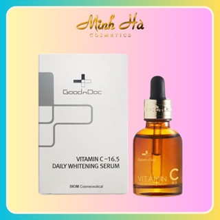 Serum Vitamin C Goodndoc Daily Whitening 30ml giúp da mềm mại, trắng sáng