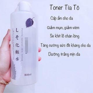 Nước hoa hồng Chinoshio Natural Skin Lotion Nhật 500ml làm dịu da giảm mụn hiệu quả
