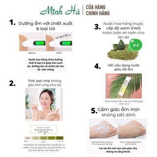 Nước hoa hồng 8 loại trà Bom Eight Tea 150ml giúp làn da đều màu và khỏe mạnh