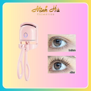 Kẹp mi điện Electric Eyelash Curler màu hồng 5g nhỏ gọn dễ dàng sử dụng