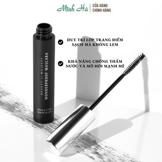 Mascara Bom Wonderproof 8g #01 Super Black lâu trôi giúp mi dài và cong tự nhiên cỡ C