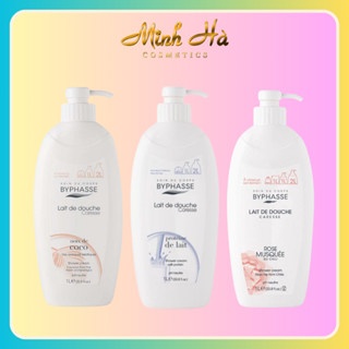 Sữa tắm Byphasse Lait De Douche Caresse Shower Cream 1L dưỡng da dịu nhẹ