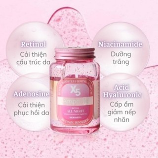 Tinh chất Skinpastel x5 Retinol All Night Ampoule 250ml giữ ẩm làm sáng đều màu da