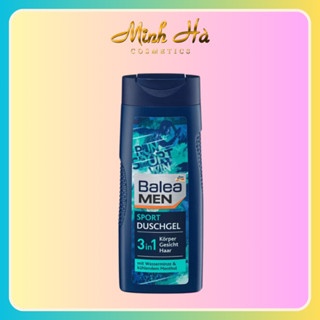 Sữa tắm gội nam Balea Men Sport Duschgel 3in1 300ml nhẹ nhàng làm sạch cảm giác mát lạnh sảng khoái cho người dùng