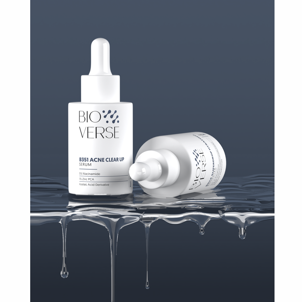 Tinh chất Bioverse B351 Acne Clear up Niacinamide 5% + Zinc 1% 5/30ml hỗ trợ giảm mụn hiệu quả