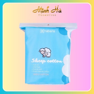 Bông tẩy trang cừu Habaria Sheep Cotton 234 miếng làm sạch tuyệt vời và chăm sóc da hiệu quả