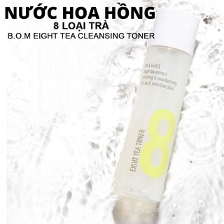 Nước hoa hồng 8 loại trà Bom Eight Tea 150ml giúp làn da đều màu và khỏe mạnh