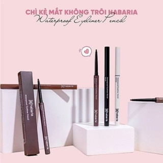 Chì sáp kẻ mắt Habaria Waterproof Eyeliner Pencil 0.2g mềm mại dễ sử dụng, màu sắc bám lâu, không lem, không trôi